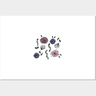 Pressed Flowers Posters and Art